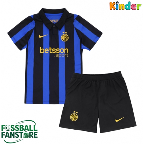 Inter Milan John Stones #6 Replik Heimtrikot Kinder 2026-27 Kurzarm (+ Kurze Hosen)